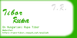 tibor rupa business card